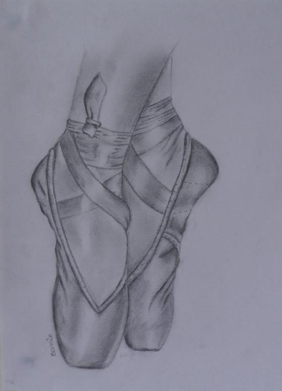 Ballet shoe drawing
